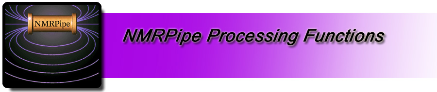 NMRPipe Processing Functions